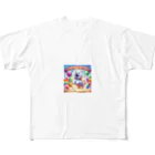 市来の喜ぶ柴犬 All-Over Print T-Shirt