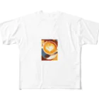 AQUAMETAVERSEのカフェラテで至福の一杯　BLUE PLUM  691 フルグラフィックTシャツ