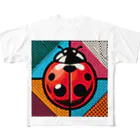 Mushikingのポップなテントウムシ All-Over Print T-Shirt