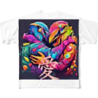 母ちゃんの愛だよ！！ほら！うけとれーの愛で世界は救われる All-Over Print T-Shirt