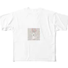 aahsrのくるくるうさくる All-Over Print T-Shirt