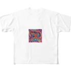 mamin0207のワイルドバスケ フルグラフィックTシャツ