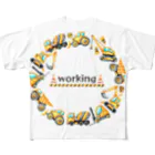 harupiiiのworking2 フルグラフィックTシャツ