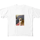 にこにこBLUEの猫の にこくん All-Over Print T-Shirt