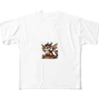 nekodoragonの猫ドラゴン All-Over Print T-Shirt