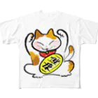 もちもちボックスの招き猫(まま) フルグラフィックTシャツ