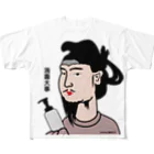 B-catのだじゃれ偉人シリーズ「聖徳太子」 All-Over Print T-Shirt