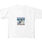 hakumenhonのサーフィンするペンギン All-Over Print T-Shirt