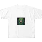 AQUAMETAVERSEのグリーン好きの女性　なでしこ1478 All-Over Print T-Shirt