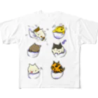 もふもふ堂の猫ポケットスタイル All-Over Print T-Shirt