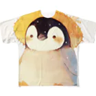 AQUAMETAVERSEの帽子をかぶった可愛い子供ペンギン Marsa 106 フルグラフィックTシャツ