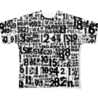 MEGROOVEの数字アート All-Over Print T-Shirt