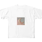 fumifu3の三日月柄 フルグラフィックTシャツ