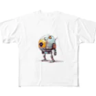 Sachi0625のレトロ戦闘ロボットＲ フルグラフィックTシャツ