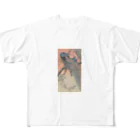 public2024の木の枝に2 羽の孔雀 (1900年～1930年) All-Over Print T-Shirt