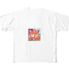 Kousuke2の親子キツネと共に All-Over Print T-Shirt