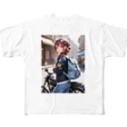 ヨーカズのバイク女子そら All-Over Print T-Shirt