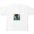 qloの海の世界を楽しむ女性 All-Over Print T-Shirt