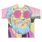 みんとの陽気なサングラスおじさん All-Over Print T-Shirt