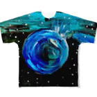 MiMiの絵日記のEarth All-Over Print T-Shirt