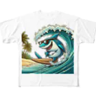 風来のSharkなヤツ!! All-Over Print T-Shirt