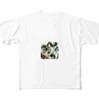 ヨーカズのバイク女子サキ All-Over Print T-Shirt