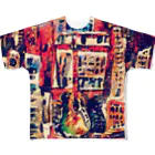 note-of@SHOPのGARAKUTANOMACHI All-Over Print T-Shirt