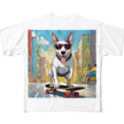 Bull Terrier Paradeの🛹スケーターヴィンセント フルグラフィックTシャツ