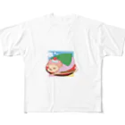 さちあきのおみせの季節のさくら餅ハリネズミ All-Over Print T-Shirt