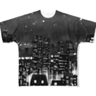 MEGROOVEの都会の夜景🏙 フルグラフィックTシャツ