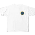 puikkoの国籍マーク　スウェーデン（ワンポイント） フルグラフィックTシャツ