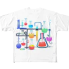 パキュラSHOPのカラフルなサイエンス フルグラフィックTシャツ