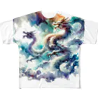 An_Momoの金龍・銀龍 All-Over Print T-Shirt