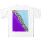 BEYOND_BEYONDの紫浄土 All-Over Print T-Shirt