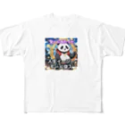 Lucky🍀の宝くじデビューパンダ🐼 フルグラフィックTシャツ