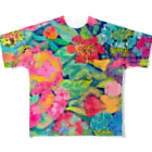 アイハラハルキ(HAL)の紫陽花ファンタジア フルグラフィックTシャツ