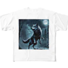 HUNTING DOGSのMoon Wolf All-Over Print T-Shirt