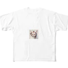 ChatAPのコリア猫 フルグラフィックTシャツ