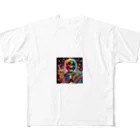 Happy Human のロック髑髏 All-Over Print T-Shirt