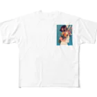 AQUAMETAVERSEの花束をあなたに　Hime  2530 All-Over Print T-Shirt