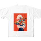 AQUAMETAVERSEの花束をあなたに　Hime  2530 All-Over Print T-Shirt