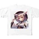 yos-1292583のねこニコばん フルグラフィックTシャツ