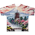 m-mike007の日本の風景 フルグラフィックTシャツ