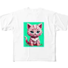 chururieraの子ねこのチュルリエラくん フルグラフィックTシャツ