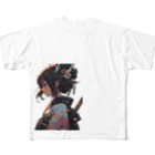 WakuWakustoreのBeautiful Samurai All-Over Print T-Shirt