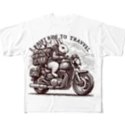 miyasaku102のバイク旅のウサギ フルグラフィックTシャツ