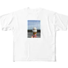 tksのもうすぐ夏だよアイスくん フルグラフィックTシャツ