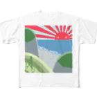 eugorameniwaの浜辺の朝日 All-Over Print T-Shirt