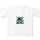 万事屋のシャチとサメが激突！ All-Over Print T-Shirt