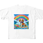 キューピットのアロハワンコ All-Over Print T-Shirt